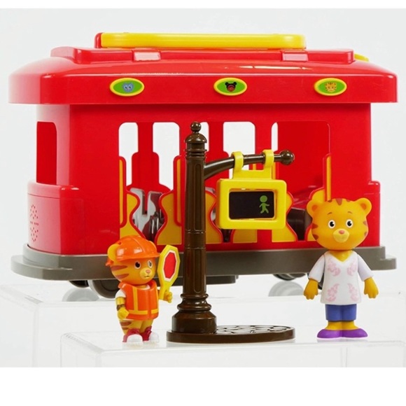 NWT/NIB Daniel Tiger's Neighborhood Deluxe Electronic Trolley with 2 Characters - Picture 2 of 7